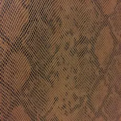 1 Yard Matte Faux Python Snake Skin Vinyl Fabric For Upholstery 54 Inch Wide Bronze