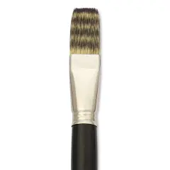 Escoda Vintage Synthetic Brush - Flat, LongHandle, Size 22