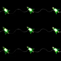 Northlight LED Christmas Tree Micro Fairy Lights - Warm White - 6' Silver Wire - 20ct Green