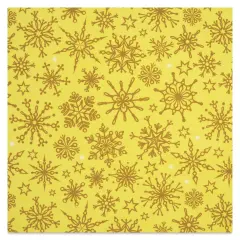 Elan Transfers 24K Gold Overglaze Decal Sheet - Snowflakes