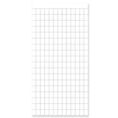 6 Pack Bulk White Metallic Party Square Curtain