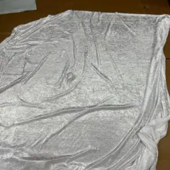 1 Yard Stretch Panne Velvet Velour Fabric for Loungewear & Dance 58/60" Width White