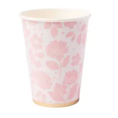 PETAL PINK ELEGANT FLORAL CUPS
