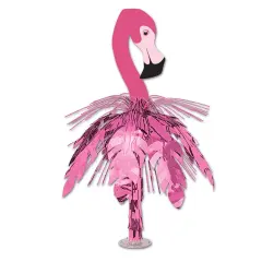 6 Pack Bulk Luau Party Flamingo Cascade Centerpiece