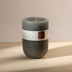 Rustic Goblet-Shaped Unscented Wax Candle