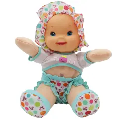 Goldberger Doll Baby's First Smartie Pants Doll with Raspberry White T-Shirt