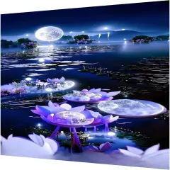 5D Moon Large Diamond Painting Kits for Adults