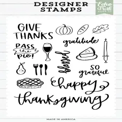 Echo Park Designer Stamp Set-Happy Thanksgiving