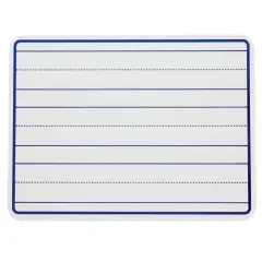 School Smart Lined Dry Erase Boards, 9 x 12 Inches, Pack of 10