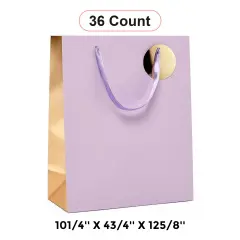 Two-Tone Euro Totes for Luxurious Packaging 10 1/4'' x 4 3/4'' x 12 5/8'' Iris