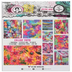 Art By Marlene Signature Collection Paper Pad 8.25"X11.57" -NR. 255, Colorful Collage