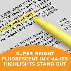 BIC Brite Liner Highlighters, Chisel Tip, 12-Count Pack of Highlighters Assorted Colors, Ideal Highlighter Set for Organizing and Coloring