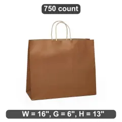 Metallic Shopping Bag Roomy 16" x 6" x 13"