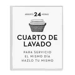 Stupell Industries Publicidad D&iacute;a de Lavander&iacute;a Framed Giclee Art White Framed