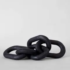 Charcoal Wood Chain, Large Link | Size: 3-link by Bloomist