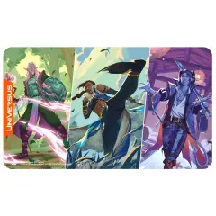 UniVersus: Critical Role: Heroes of Exandria - Caduceus, Beauregard & Mollymauk of The Mighty Nein Playmat - 24x14", Neoprene, Tabletop Game Accessory
