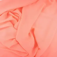 1 Yard Wool Dobby Solid Woven Fabric Soft Textured Drapery Upholstery 57/58" Width NEON SALMON