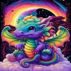 Dragon Diamond Painting Kits - 12x16 Inch (BB10273)