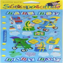 Stickopotamus Baby Boy Stickers