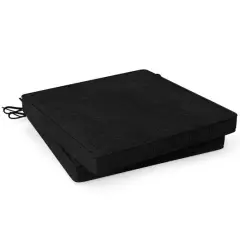 Set of 2 Square Waterproof Seat Chair Cushions Perfect for Dining Chairs or Patio Chairs Black