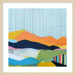 Colorfield No. 15 by Jan Weiss Wood Framed Wall Art Print