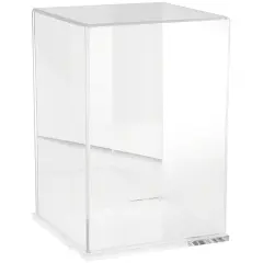 Plymor Clear Acrylic Display Case, 8" W x 8" D x 12" H Clear (Mirrored)