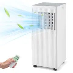 Costway 7100 BTU (10000 BTU ASHRAE) Portable Air Conditioner 3-in-1 10000 BTU AC Unit with Dehumidifier and Cool and Fan