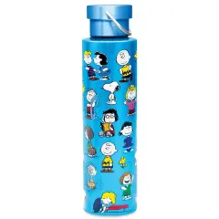 Collections Etc Peanuts Stainless Steel Bottle with Handle on Lid, 24 oz.