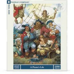 New York Puzzle Company A Pirate's Life 1000 Piece Piece Jigsaw Puzzle