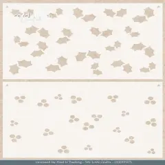 Find It Trading Card Deco Essentials Stencil-Floral Holly A5, Floral Christmas