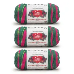 Red Heart All in ONE Flower Power Yarn 24 Pack-Hyacinth Bucket