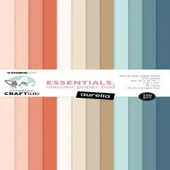 Studio Light Essentials Unicolor Paper Pad 11.8"X5.9" 24/Pkg-Nr. 151, Aurelia