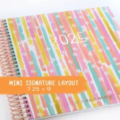 2025 Planner - Mini Signature Layout, Spiral Bound - "Stars & Stripes" (#510)