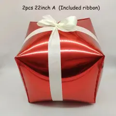 Red Christmas Present Standing Foil Balloon Decoration F07M1-71 Red