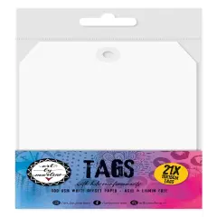 Art By Marlene Signature Collection Tags 21/Pkg-Nr. 08, Tag With Hole Reinforcements