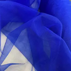 1 Yard 2-Way Stretch Nylon Net Mesh Fabric, 60" Width Lightweight Sheer Mesh for Gowns, Dancewear & Costumes Royal