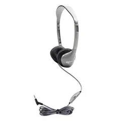 SchoolMate&trade; On-Ear Stereo Headphone with Leatherette Cushions and In-Line Volume Control