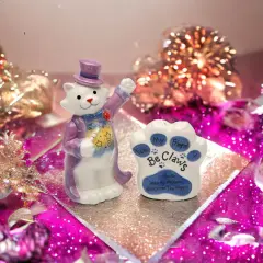 You Can Make Problems Disappear Ceramic Cat Salt & Pepper, Gift for Her, Gift for Mom, Kitchen D&eacute;cor, Cat Lovers Gift, Pet Loss Gift