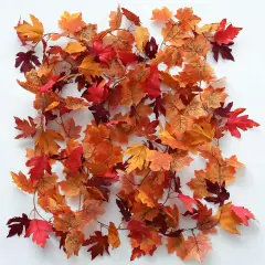 3 Strands Artificial Fall Maples Leaf Garland