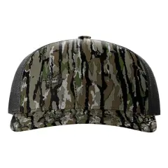 Richardson&reg; Five-Panel Printed Trucker Cap Realt Original/Black