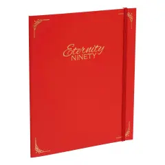 New York Central Eternity Ninety Flat Book - 8x10" Sketch Watercolor Journal - Red Soft Paperback Cover - Watercolor Sketchbook Journal w/ Elastic Band,10 Sheets 100% Cotton, 90 lb Cold-Pressed