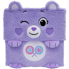 Care Bears: Storables 12" Box - Share Bear - Purple Character Themed Bin, Fabric Storage Container, Opening Top Lid, Holds Toys Books & More, Licensed