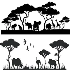 Jungle Scene Birthday Border Cake Side Strips