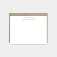 Pink Stylish Note Cards