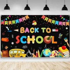 Back to School Backdrop First Day of School