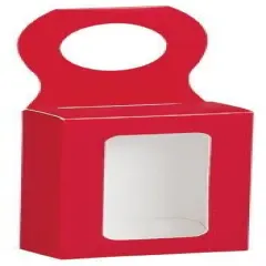 Red Bottle Hanger Favor Box