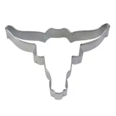 6.5&rdquo; Longhorn Metal Cookie Cutter
