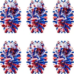 88.5 ft 6 Rolls Red White and Blue Garland Patriotic Tinsel Garland Independence Day Glitter Metallic Twist Wedding Summer Birthday Party Indoor Outdoor Hanging Home Decor