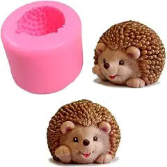 3D Hedgehog Soap Mold Craft Art Silicone Soap Mold DIY Handmade Candle Mold