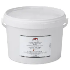 Michael Harding Non-Absorbent Acrylic Primer - Pozzuoli Red Earth (Semi-Transparent), 2.5 Liter, Bucket